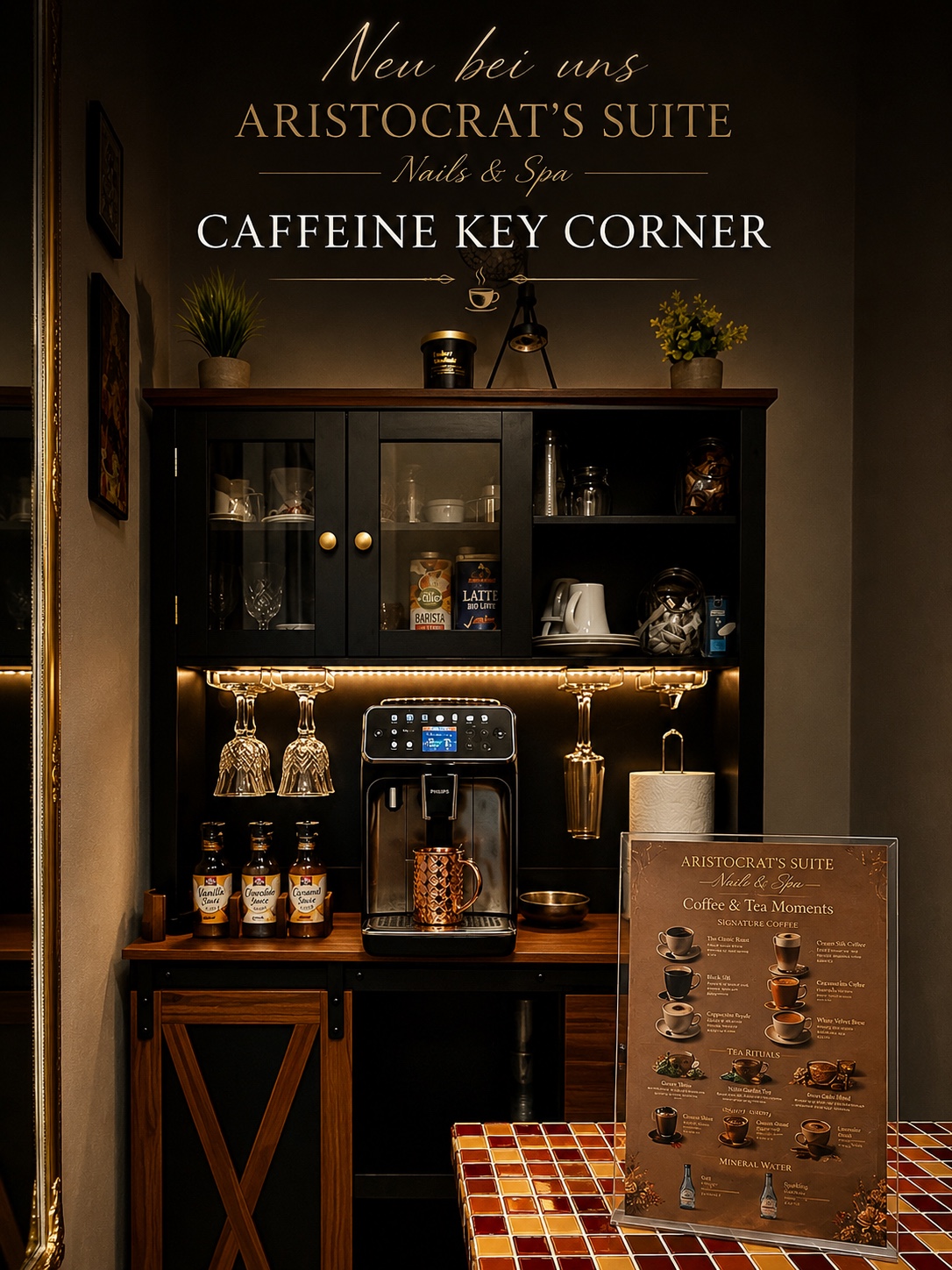 Kaffeeservice für Gäste der Aristocrat's Suite in Bad Ems